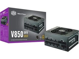 Cooler Master V850 SFX Gold Full Modular, 850W, 80+ Gold Efficiency, ATX Bracket - Picture 1 of 5