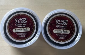 Two Yankee Candle Train Car Carols Juniper Cinnamon Scenterpiece Wax Melt Cups - Picture 1 of 1