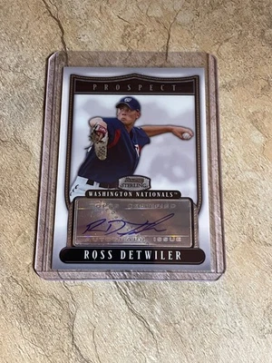 2007 Bowman Sterling Prospect Ross Detwiler Rookie Auto - Image 1 of 2