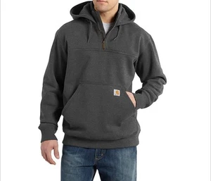 MEN’S CARHARTT RAIN DEFENDER LOOSE FIT HEAVYWEIGHT QUARTER-ZIP HOODIE Size 4XL - Picture 1 of 4