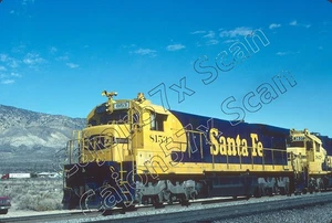 Original Slide- ATSF Santa Fe C30-7 8153 At Warren, CA. 2/89 - Picture 1 of 1