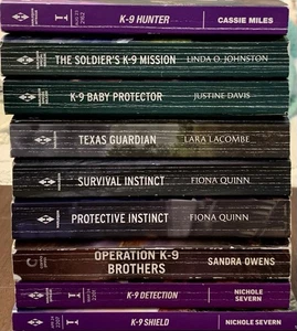 all K-9 romance lot INTRIGUE (9pb) K9 military soldiers - Picture 1 of 4