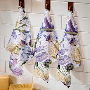 Golden Lilac Quick Dry Dish Cloth, Set of 3, 10" x 10" - Picture 1 of 3