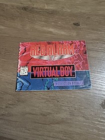 Red Alarm Virtual Boy Manual Only ~ Instruction Booklet