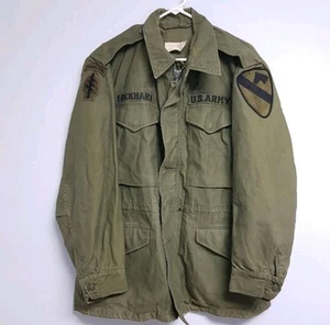 US Army M-1951 M51 Field Coat Olive Green OG107 Vietnam Jacket Men's Small Patch - Picture 1 of 9