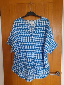 M&S Pure Linen Blouse Size 18 - Picture 1 of 6