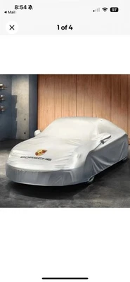 ПОДЛИННЫЙ автомобильный чехол Porsche Cayenne/911 Carrera/Boxster/Cayman Panamera серебристый - Изображение 1 из 4