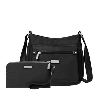 Baggallini Uptown Bagg With RFID Phone Wristlet Black NEW WITH TAGS - Image 1 of 4