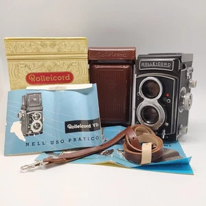 Rolleicord macchina fotografica modello VB 1:3,2/75 Xenar 1:3,5/75 con scatola - Picture 1 of 8