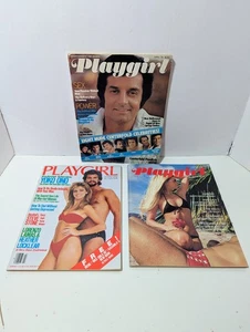 Vintage Playgirl Magazines: Apr 1974 + 1976, July 1983 W/ Centrefolds (Detached) - Bild 1 von 7