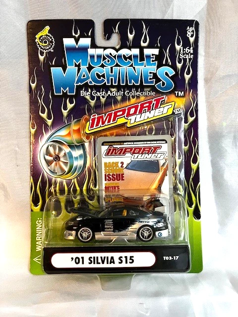 NIB Muscle Machines Import Tuner '01 Silvia S15 T03-17 1:64 Diecast RARE! - Image 1 of 4
