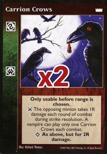 Lot of 2 cards: Carrion Crows [LotN set] - VTES card - Imagen 1 de 2