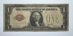 1928 $1 United States Red Seal Puerto Rico Note Funnyback - Picture 1 of 2