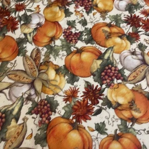 "Cuarto de grasa de algodón Harvest Gourds 18""x21"" nuevo" - Imagen 1 de 2