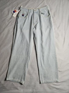 Pantalones de mezclilla Polar Skate Co Big Boy pierna ancha para hombre talla 29x24 lavado claro holgado patinador nuevos - Imagen 1 de 11