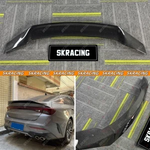 Gloss Black /Carbon Fiber Duckbill Rear Trunk Spoiler Wing Fits Kia K5 2021-2024 - Imagen 1 de 52
