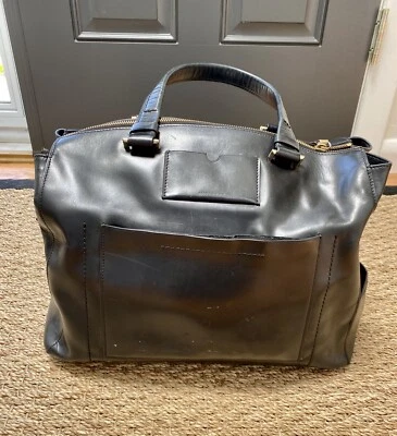 Reed Krakoff черная кожаная сумка с короткими ручками - Изображение 1 из 4