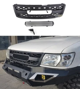 Front Bumper Grille fits for Armada Patrol Y61 2003-2005 Matte Black Mesh Grille - Picture 1 of 6