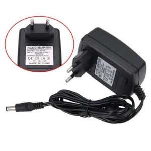 12V 2A Power Supply Adapter AC to DC 5.5x2.5-2.1mm Plug for Camera LED Strip C# - Picture 1 of 5