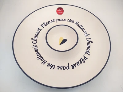 Hallmark Channel 11" Chip & Dip Veggie Tray "Please Pass the Hallmark Channel" - Image 1 of 4