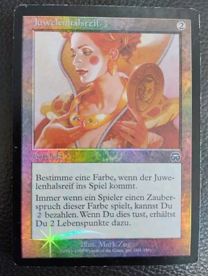 Magic The Gathering JEWELED TORQUE FOIL GERMAN MP Mercadian Masques UNC Artifact - Image 1 of 4