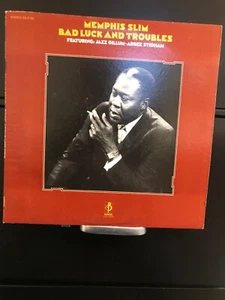 MEMPHIS SLIM "BAD LUCK AND TROUBLES" DOUBLE LP RADIO PROMO - Picture 1 of 2