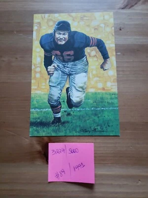 1991 Pro Football Hall of Fame 4x6 Goal Line Art Series #89  Clyde Turner 3224 - Image 1 of 3