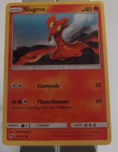 104PK043 - Slugma - 43/214 - Lost Thunder - Common - NM - Picture 1 of 2