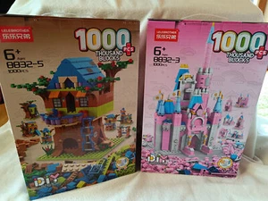 Lelebrother mega Bausteine Set 1000 Teile Schloss oder Baumhaus kompatibel - NEU - Bild 1 von 10