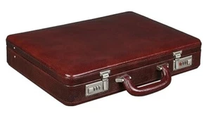 Nuevo maletín de viaje de cuero con cerradura de combinación oficina negocios bolso de mano y - Imagen 1 de 5