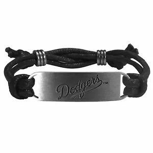Los Angeles Dodgers Cord Bracelet Licensed MLB Baseball Jewelry - Picture 1 of 3