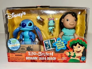 RARE Disney Bedtime Lilo And Stitch Figure Set 2002 Scrump & Accessories Hasbro - Picture 1 of 17