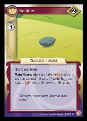 My Little Pony Absolute Discord Boulder x3 - 126 -  MLP CCG  - Image 1 of 1