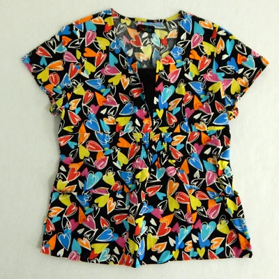 Exfoliantes para mujer Peaches con estampado de corazón mediano Foto 1 de 4