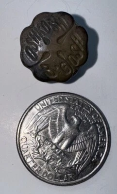 OshKosh B'Gosh Brass Buttons Etched Uniforms Overalls Work Clothes - Image 1 of 2