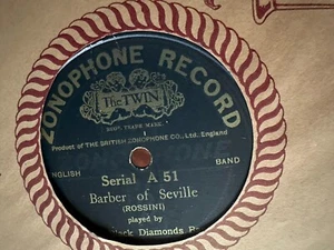 BLACK DIAMONDS Lucrezia borgia Barber Seville 78 RPM ZONOPHONE A51 - Picture 1 of 2