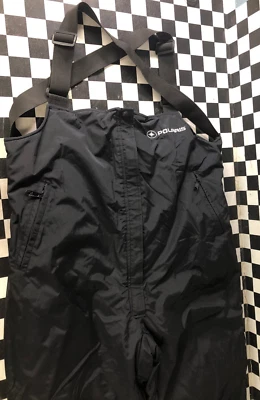 Polaris OEM Mujer Grande Negro Impermeable Moto de Nieve Pantalones Babero con Tirantes Foto 1 de 4