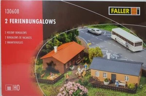 % - Faller H0 130608 2 bungalow vacanze kit di montaggio NUOVO & IMBALLO ORIGINALE - Foto 1 di 3