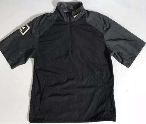 Nike Men's 1/4 Zip Army Black Knights Short Sleeve Windbreaker Jacket Size Small Cover