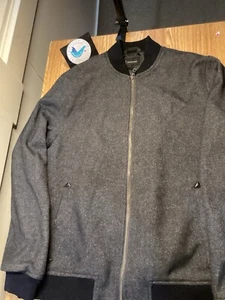 INC International Concepts Men’s tweed bomber jacket Medium - Picture 1 of 4