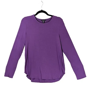 Eileen Fisher Top Shirt Damen Gr. L Lila Pullover Capsule Stretch Strick USA - Bild 1 von 6