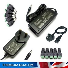 12V AC/DC UK Power Supply Adapter Safety Charger LED Strip CCTV Camera Laptop