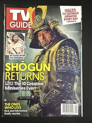 TV GUIDE  FEB 19-MAR 10 2024 Magazine  SHOGUN THE ONES WHO LIVE Walking Dead - Image 1 of 3