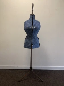 Antique Fully Adjustable Dress Makers Mannequin On Metal Stand Fully Working - Picture 1 of 22