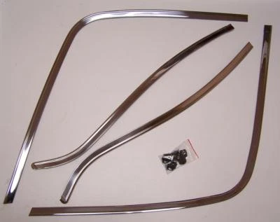 Se adapta a Mopar 68 69 70 Coronet RoadRunner GTX moldura de ventana trasera con clips Foto 1 de 4