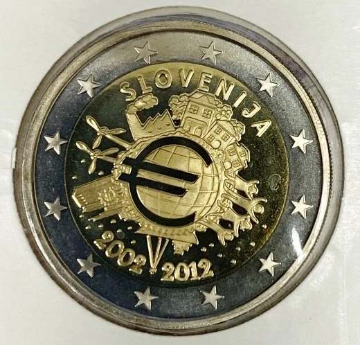 Slovénie - 2 Euro 2012 - 10 Ans de circulation // Qualité : BE - Photo 1/1