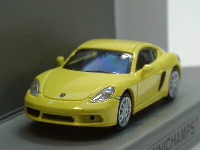 Minichamps Porsche 718 Cayman, 2016, gelb - 870 065224 - 1:87 - Bild 1 von 4