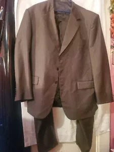 ISSIMO 2 PIECE MEN/MAN PANT SUIT SIZE 48R MADE IN ITALY 3 BUTTON PLEATED - Picture 1 of 8