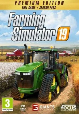 Farming Simulator 19 Premium Edition PC DVD + 72 pg. Art Book Platinum *NEW PAL* - Image 1 of 3