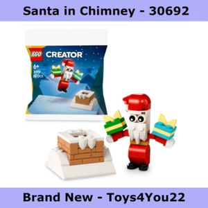 LEGO Creator 30692 Santa and Chimney Christmas Paper Bag - Xmas - New & Sealed - Picture 1 of 4